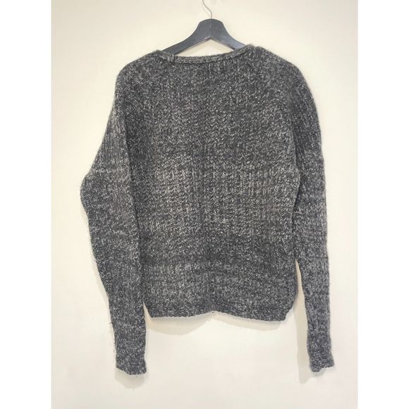 Lambswool Womens Sweater Size XL Grey Black Eco Friendly Casual Dress Business - Picture 2 of 4